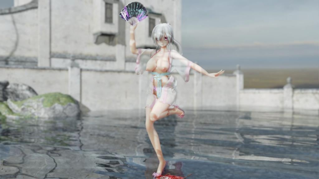 MMD52 汉服萝莉少女弱音被狂操 寄明月高潮内射